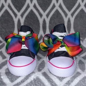 Jojo Siwa|Rainbow Denim Sneakers for Girls